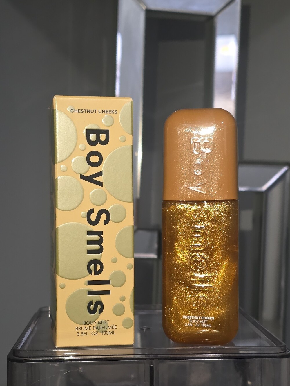 BNIB Boy Smells Chestnut Cheeks Shimmer Body Mist (3.3 fl oz / 100ml) Retail $32